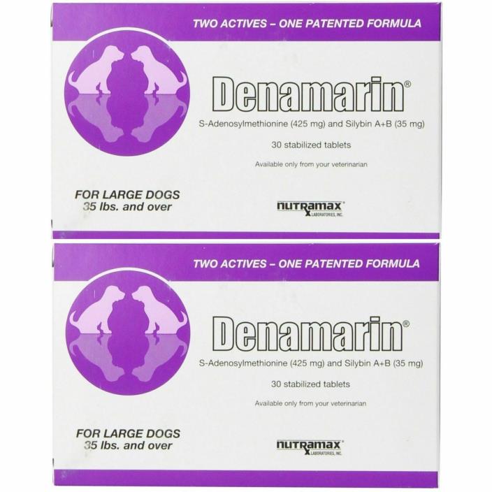 *new* 2 box Nutramax Denamarin Tablets 425mg for Large Dogs - 60 Count ***