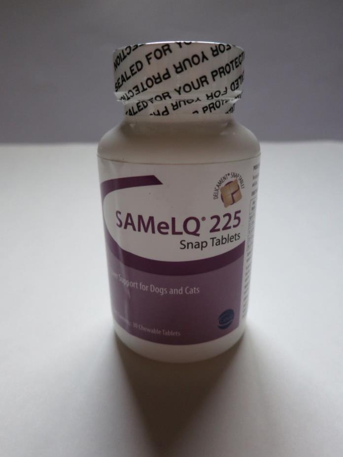 SAMeLQ Liver Support for Dogs Cats 225mg 30ct Snap Tablets by Ceva