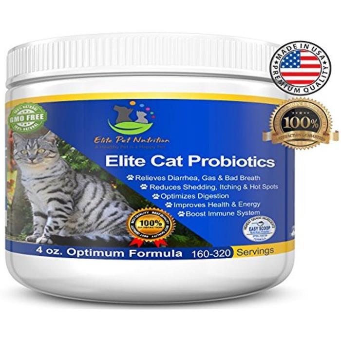 Advanced Probiotic for Cats Elite Cat Probiotics Powder by Elite Pet Nutrition