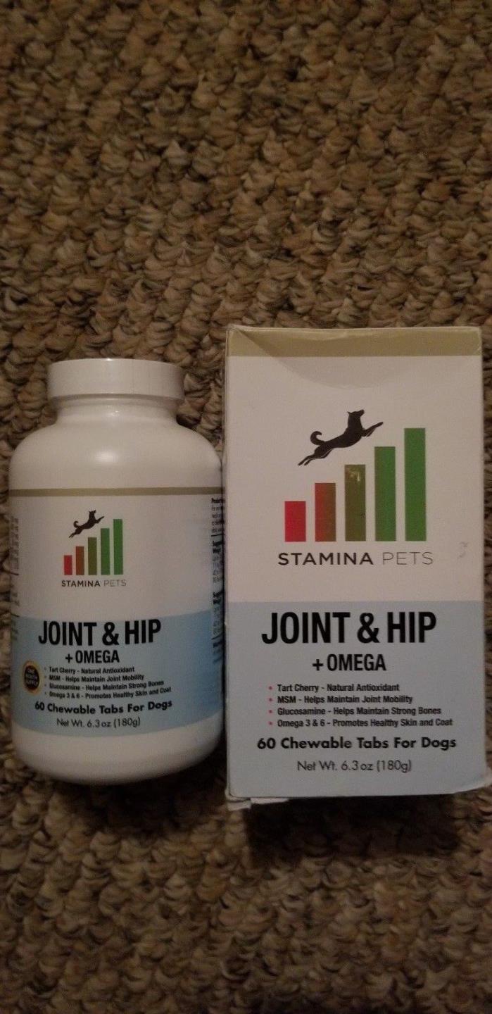 Stamina Pets Advanced Joint and Hip Dog Supplement 60 ct EXP. 06/2019