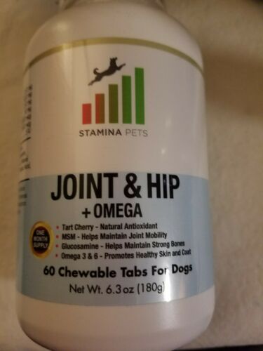 Stamina Pets Advanced Joint and Hip Dog Supplement - For Dogs With Mobility I...