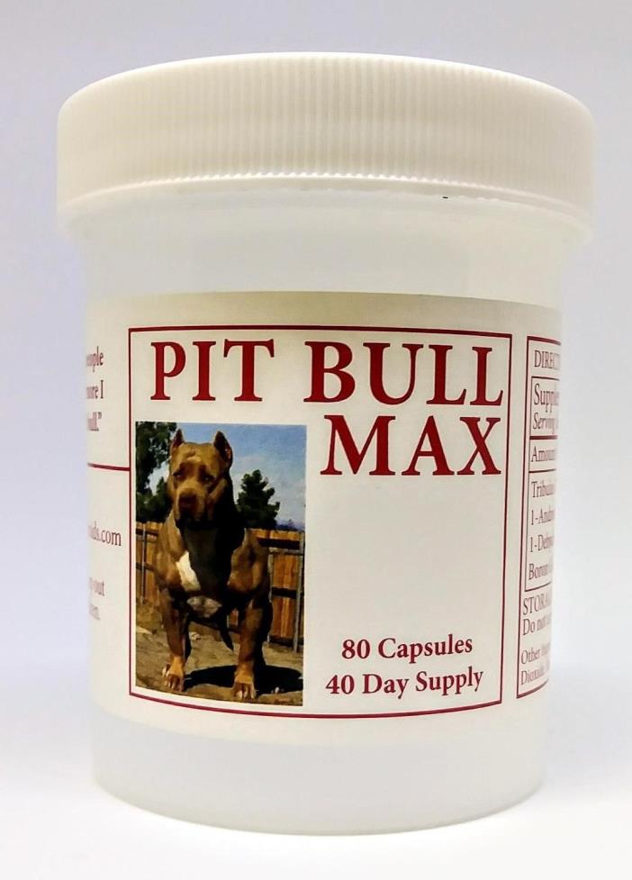 Pitbull Max Better Than Bully Max Ultimate Canine Supplement, 80 Capsules  …