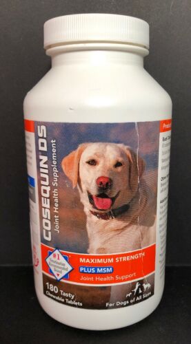 Cosequin DS Plus MSM For Dogs (180 Chewable Tablets) Expires 04/2022 NEW SEALED