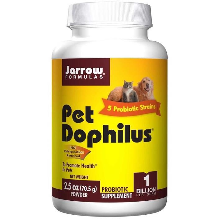 Jarrow Formulas Pet Dophilus 1 Billion 2.5 oz 70.5 g Powder Brand New