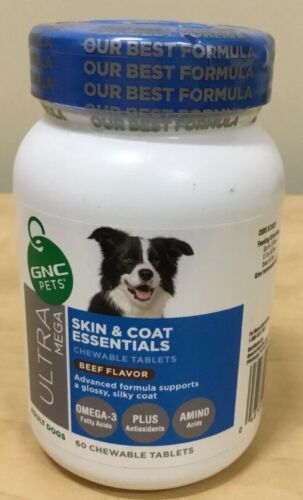 GNC Pets Ultra Mega Multivitamin Beef for Adult Dogs 60 Chew Tablets Exp: 12/20