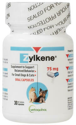 Vetoquinol Zylkene for Dogs and Cats 75 mg/30 ct (cats and small dogs)