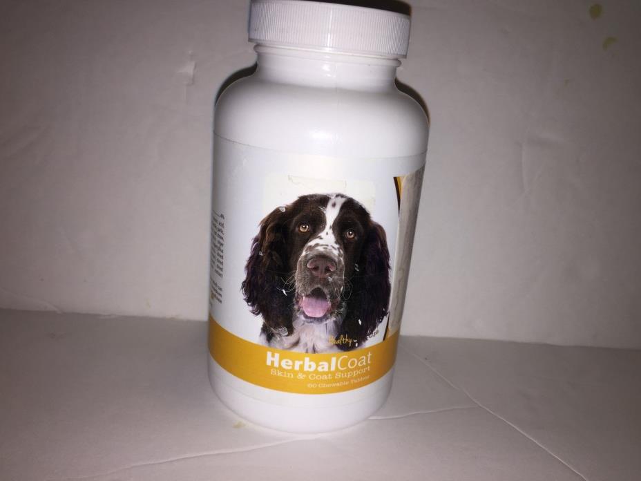 HEALTHY BREEDS Herbal Skin & Coat Support DOG 60 Tabs ENGLISH SPRINGER SPANIEL