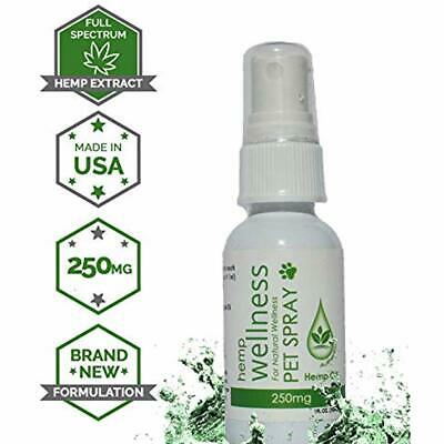 Hemp Oil Treats For Dogs And Cats 250 Mg. Organic Vet Formulated Spray, Easy To
