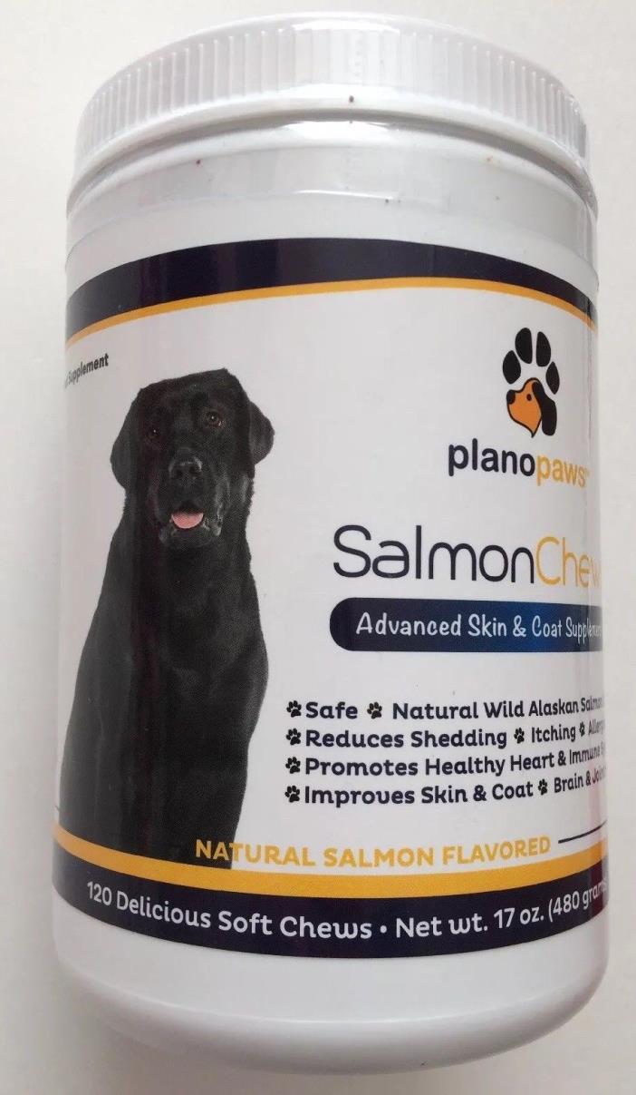 Wild Alaskan Salmon Oil Chews Dogs Reliefs Joint Pain Itching Shedding Omega 369
