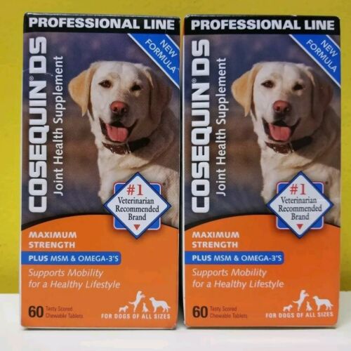2 Cosequin DS Professional Line Max Strength Plus MSM 60 tablets each/120 total.