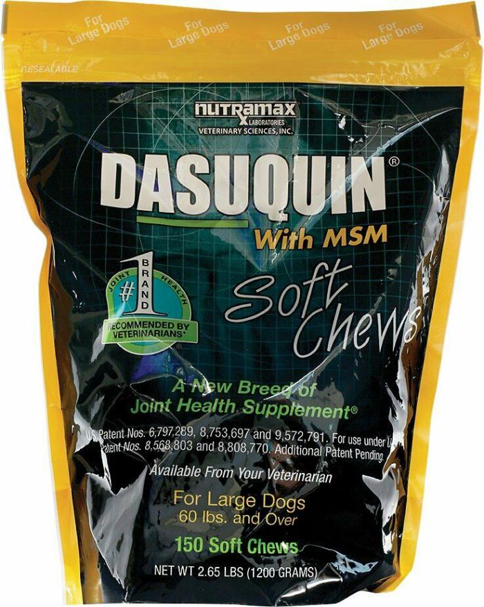 Nutramax Dasuquin with MSM Soft Chews Joint Health Supplement For Large Dogs 150