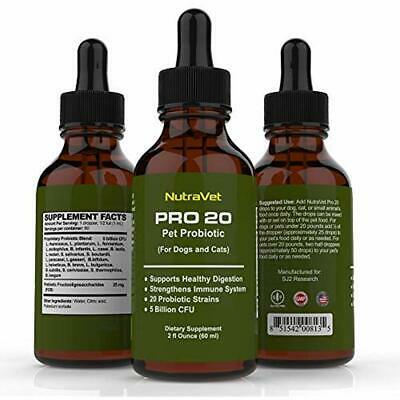 NutraVet Pro20 Probiotics For Dogs And Cats With Natural Digestive Enzymes Teeth