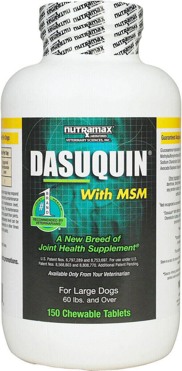Nutramax Dasuquin With MSM for Small Medium Dogs 150 Tablets-FreeShip