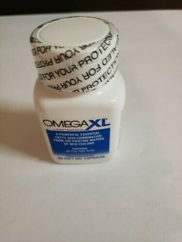 Omega XL 60 soft gel capsules Fatty acid combination supplements expire 4/2020