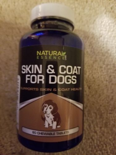Dog Supplements-Supports Skin & Coat Health-All Natural-60 Chewtabs