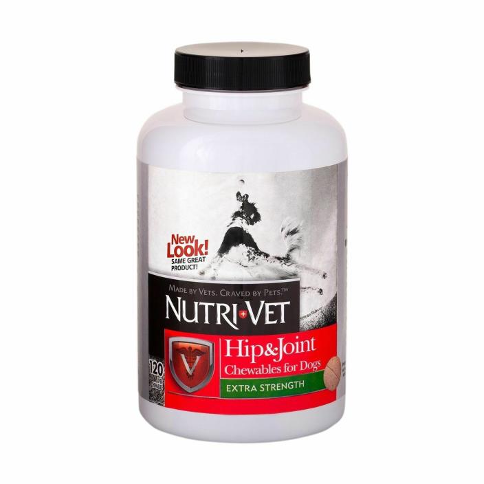 Nutri-Vet Hip & Joint Plus Level 2 120 Count New Sealed Exp 09/2021