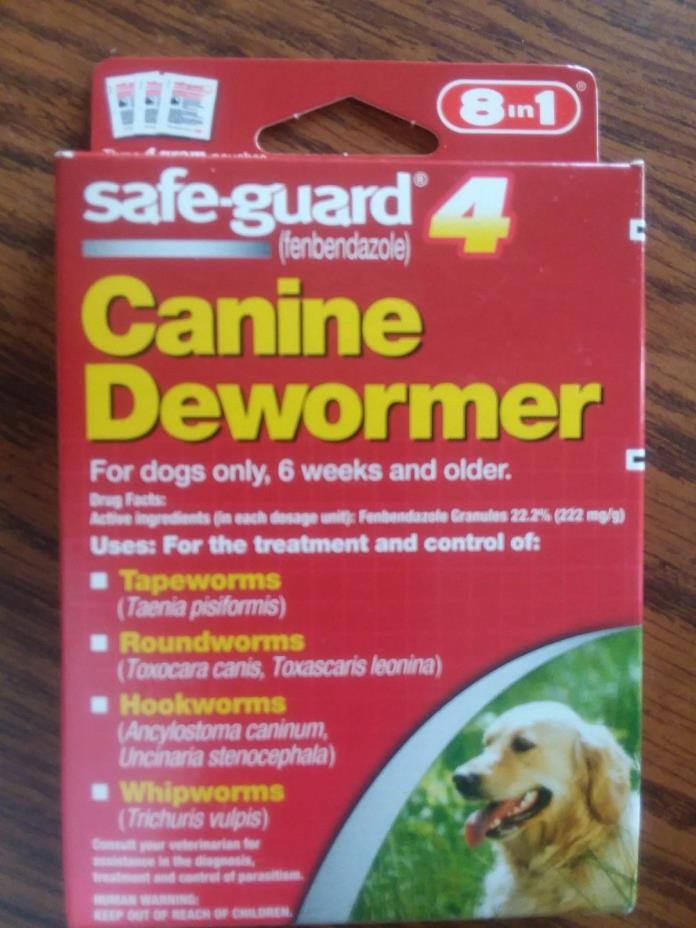 Safe Guard Canine Dewormer 8in1 for Large Dogs 4-Gram Wormer Product