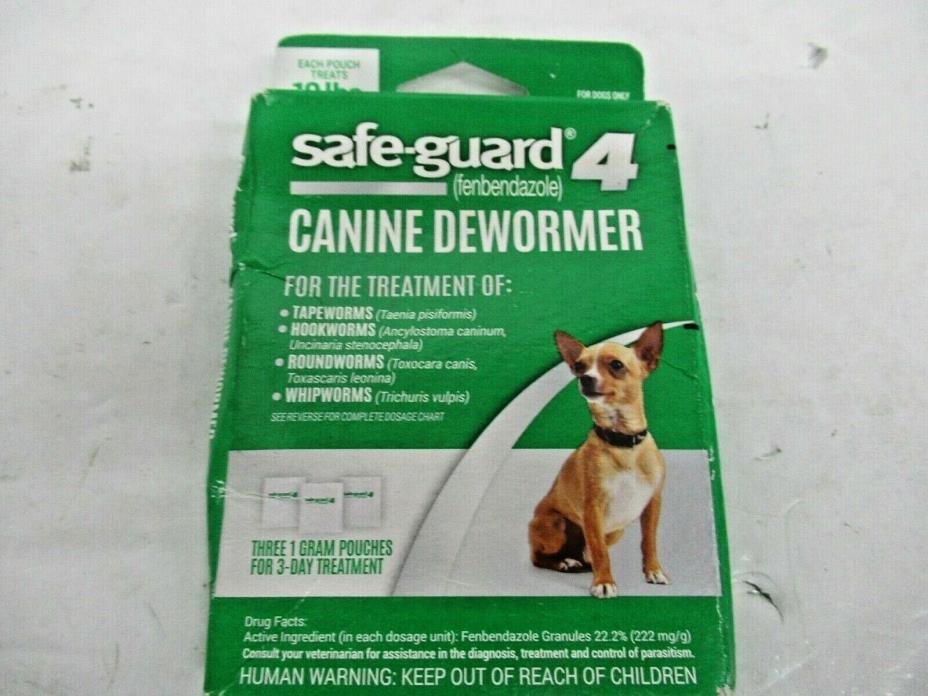 SAFE-GUARD 4 CANINE DEWORMER FOR SMALL DOGS 3 DAY TREATMENT