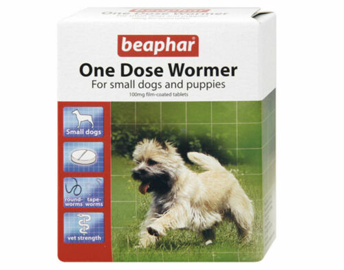 Beaphar One Dose Wormer Tablet Worming Roundworms & Tapeworms (3 tablet pack)