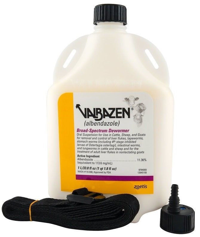 1 Liter  Valbazen Broad-Spectrum Dewormer