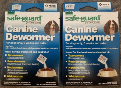 2 Boxs DOG Safe Guard fenbendazole Canine Dewormer (8 in 1) Treats 20 # PANACUR