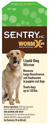 Dog De-Wormer, For Dogs Up to 120-Lbs., 2-oz.