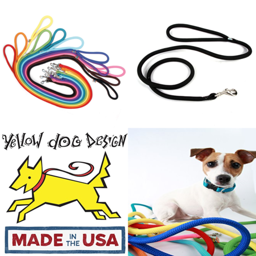 Rope Dog Leash 13 Fade Resistant Colors + 6 Sizes Made In The USA