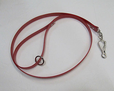 FRENCH SNAP RED DAYGLO DOG LEASH WATERPROOF 3/4