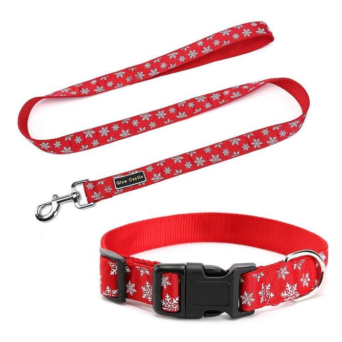 EXTRA DURABLE Strong Pet Leash and Adjustable Collar Set Dog Collars 15.7-19.7”