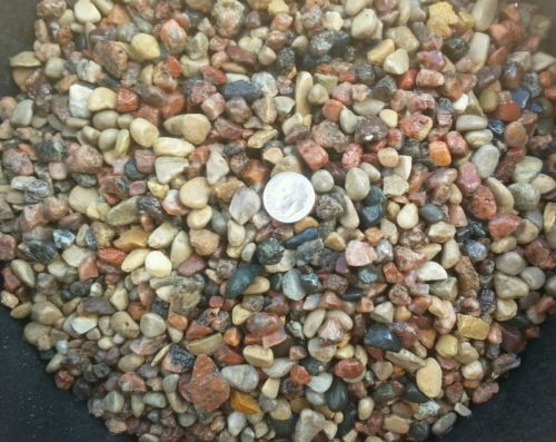 50 lbs  fish tank rock Small  river stones.