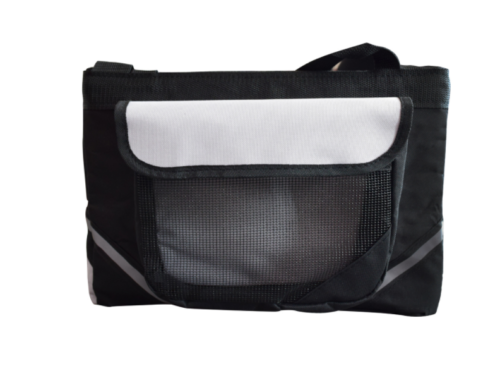 Pet Cat Dog Bike Basket Bag Travel Safety Belt Front Bicycle Carrier Black