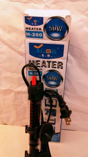 Yuge 50 Watt Submersible Aquarium Heater. ..FREE SHIPPING