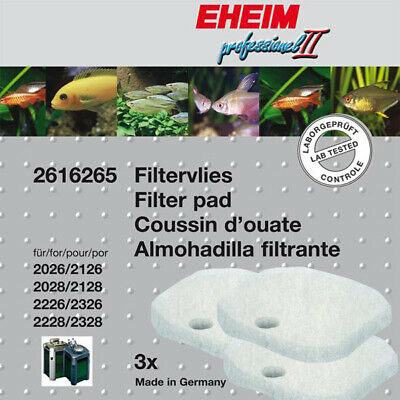 Eheim - Fine White Filter Pads for 2026/28 Filters - 3 Pads