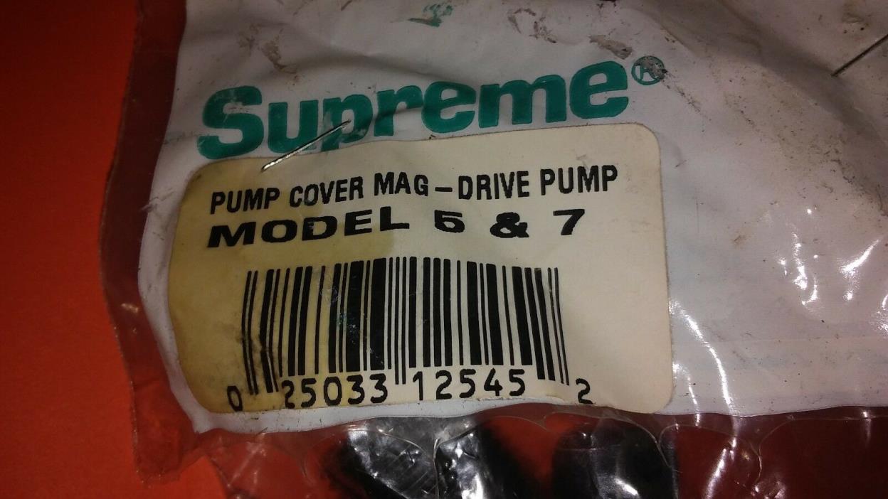 Pump Impeller Cover for Mag Drive Pump Model 5 & 7 with O ring