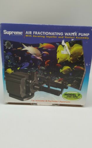 Danner Supreme Air Fractioning Water Pump 700 GPH Salt and Freshwater pond
