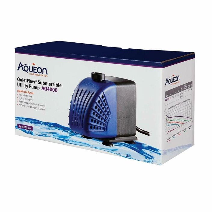 Aqueon Quietflow Submersible Aquarium Pump - Model 4000