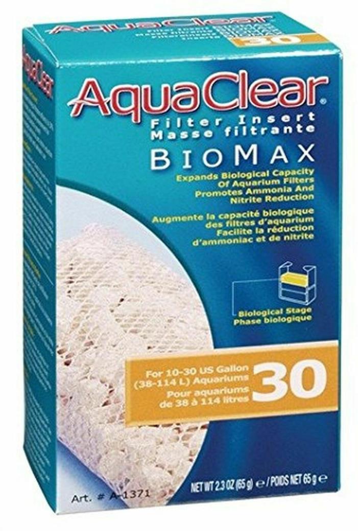 Aquaclear Filter Insert 30-Gallon Biomax Enhances Ammonia & Nitrate Reduction