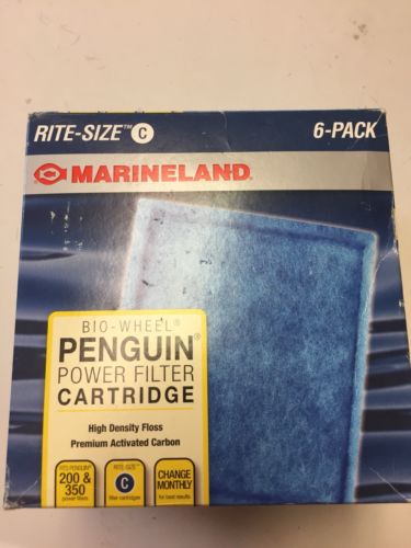 NEW Penguin Marineland Filter Power 6 Rite Size C Cartridge 200B 350B 330B 170B