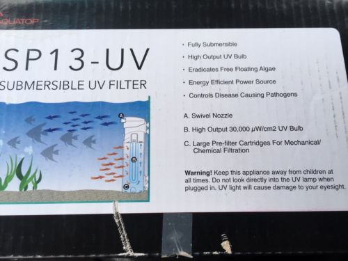 SP 13 UV Submersible UV Filter 13 - Watt - Aqua Top