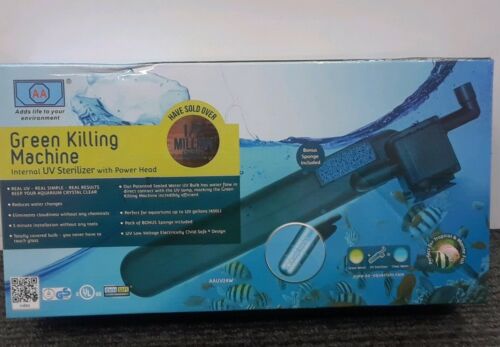 AA-Aquarium Green Killing Machine UV Sterilizer System with Power Head, 24 Watts