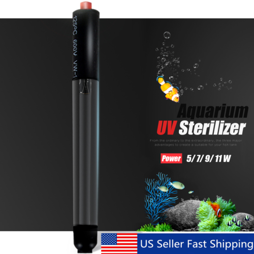 5-11W Submersible Aquarium Fish Tank Light UV Sterilizer Water Germicidal Lamp