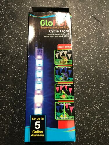 GloFish Cycle Light For Up To 5 Gallon Aquariums- Color-changing LED Lights. New