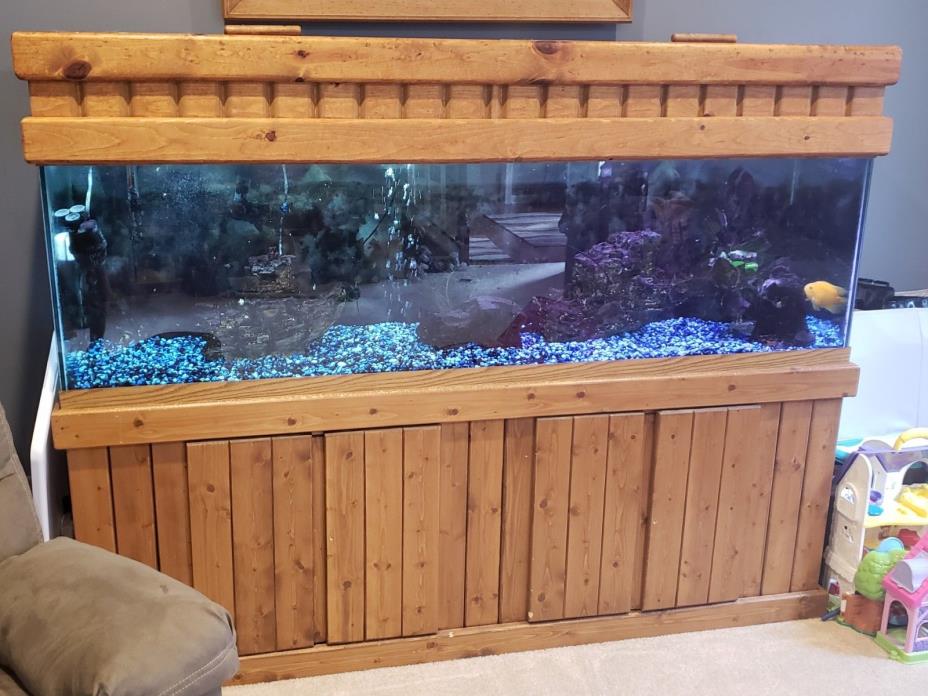 125 gallon fish aquarium complete with all accessories.  Fluval FX5 filter