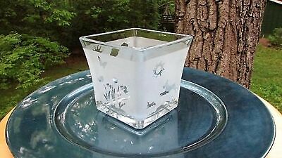Anchor Hocking 99005 4-Inch Flared Square Votive Candle Holder, Pac... BRAND NEW