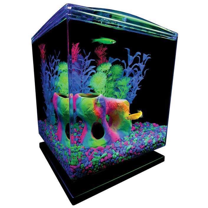 Aquarium Kit w/ Hood, LED Lights and Whisper Filter