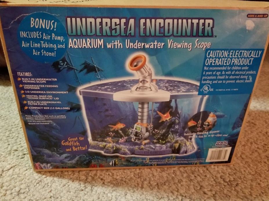 Uncle Milton Undersea Encounter Aquarium and Viewing Scope NEW w/bonus