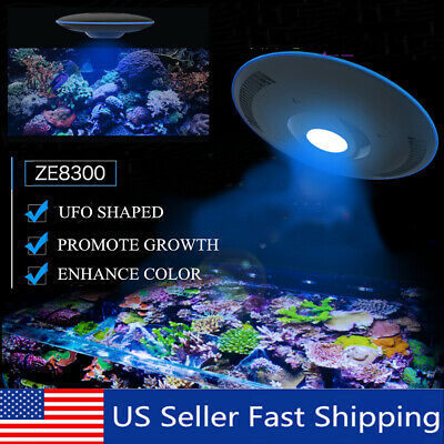 Dimmable 96W LED Aquarium Light Full Spectrum Reef Coral Marine Tank Lamp 12000K