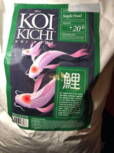 Iku Koi Kichi Staple Koi Fish Food, 20-Pound Factory Sealed