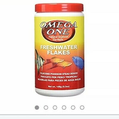 Omega One, Natural Protein Formula, Fresh Water Flakes, For Tropical Fish, 5.3OZ