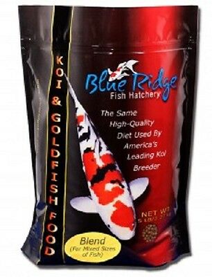 Blue Ridge Growth Formula Koi & Goldfish Food - Mini, Large or Mixed Pellets